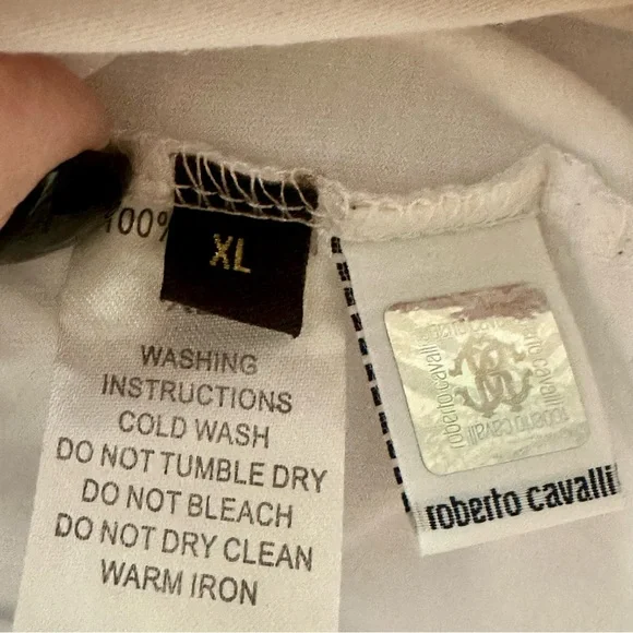 NWOT! Authentic ROBERTO CAVALLI Original Brand New Unworn T-Shirt. - Picture 6 of 6